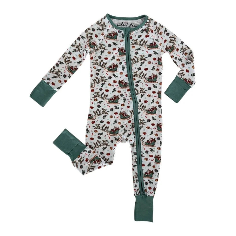 Mallards & Mistletoe Bamboo Zipper Pajamas