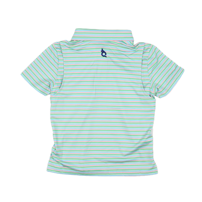 Sherbet Stripe Polo Short Sleeve Shirt