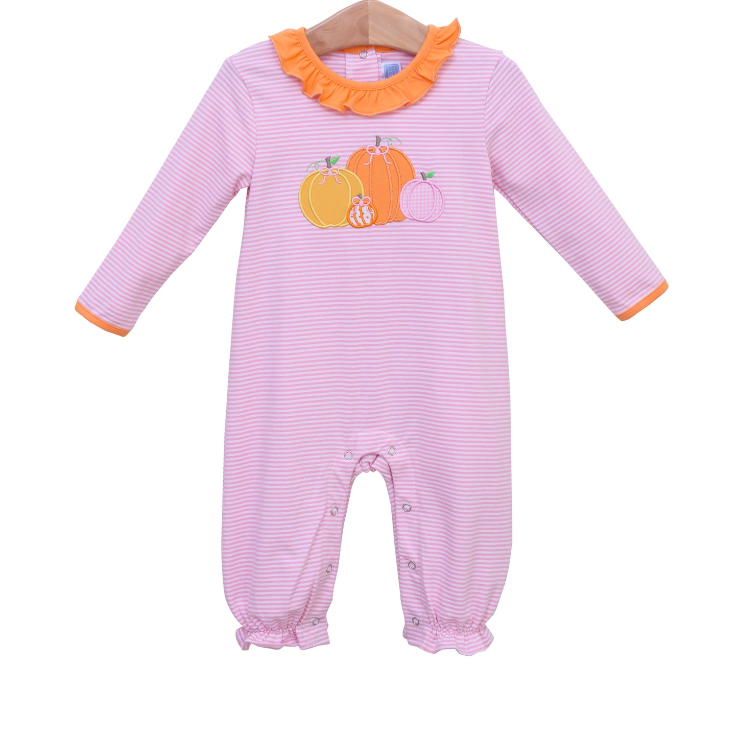 Pumpkin Patch Long Sleeve Romper