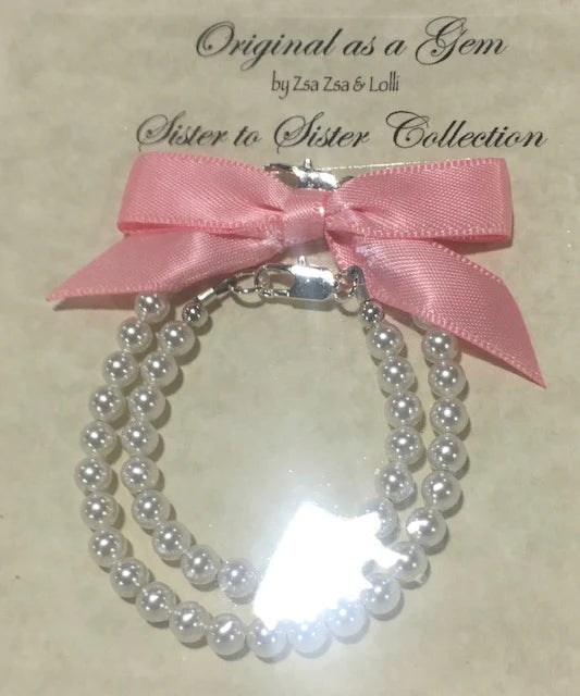 Sister to Sister Pearl Bracelet Set