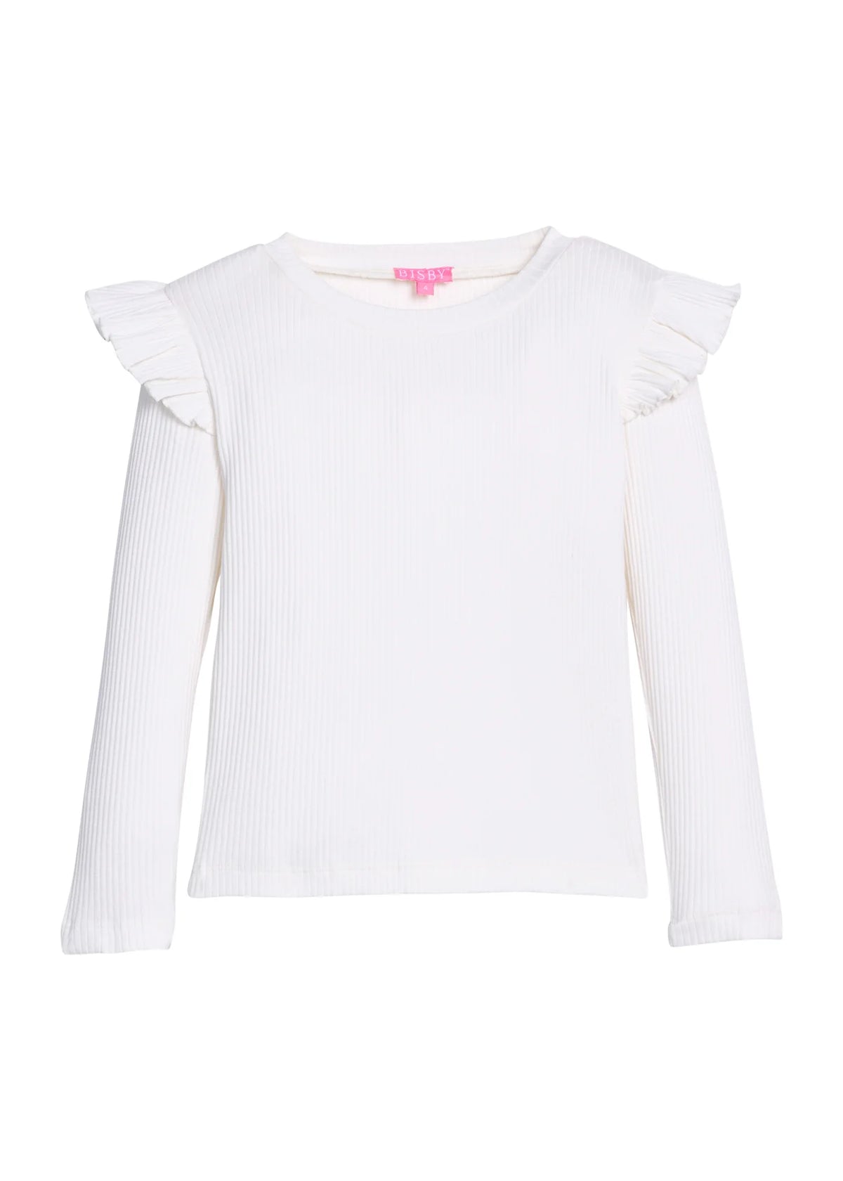 Ivory Ruffle Shoulder Shirt