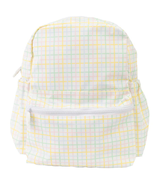 The Large Backpack - Multicolor Windowpane