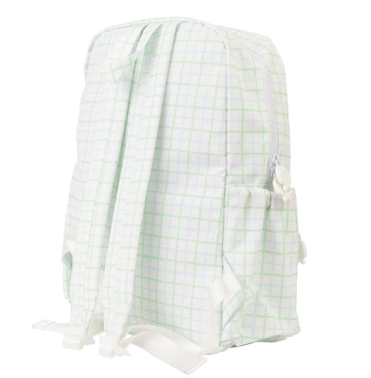 The Large Backpack - Blue & Green Windowpane