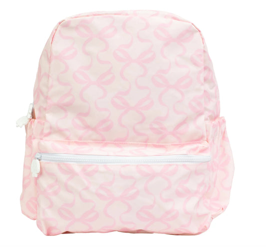 The Large Backpack - Bows on Pink
