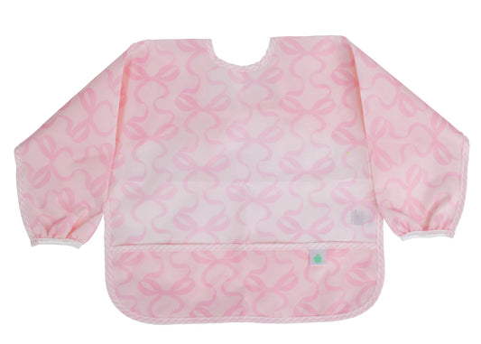 The Cover Everything Bib - Bows on Pink