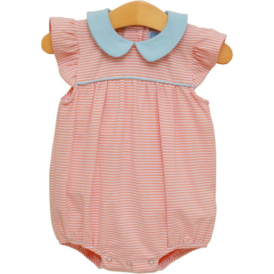 Coral Stripe Genevieve Bubble