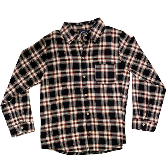 Flannel Shirt- Black Plaid