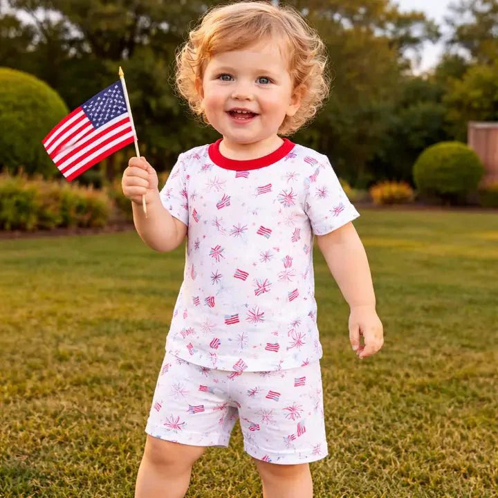 A Sparkly Fourth Short Pajamas