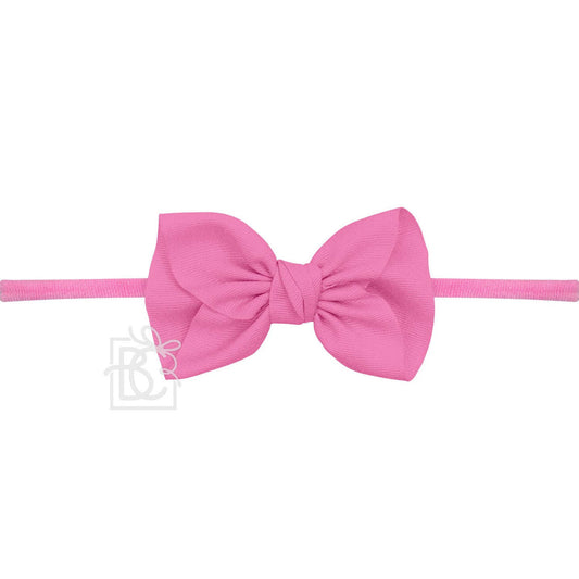 1/4" Pantyhose Headband W/ 4.5" Anne Bow