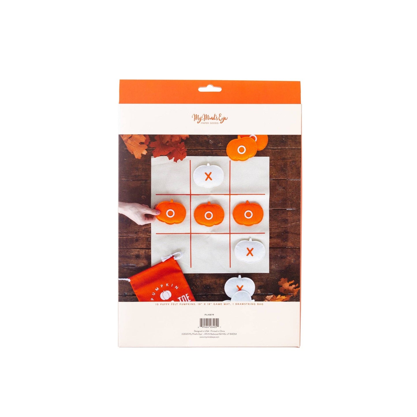 Canvas and Felt Halloween Tic-Tac-Toe Game