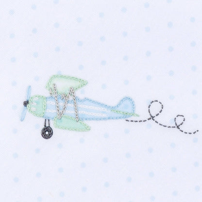Take Flight Embroidered Footie