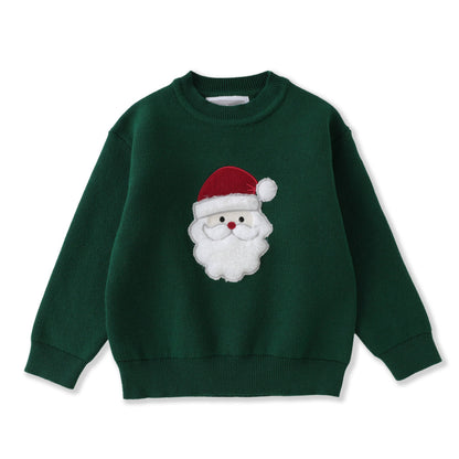 Green Santa Christmas Sweater