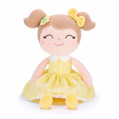 16" Keepsake Plush Doll - Yellow Dress Light Brown Hair