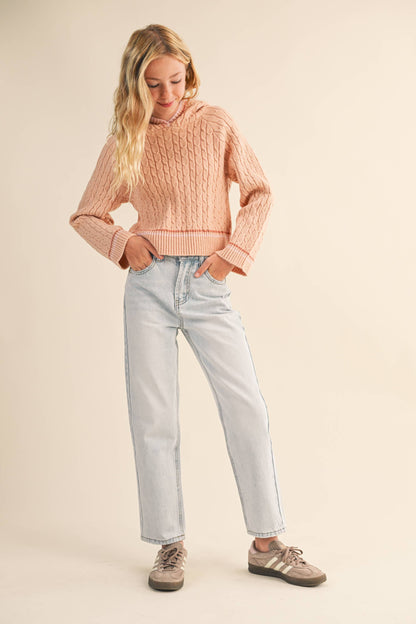 Tween Girl Hooded Sweater