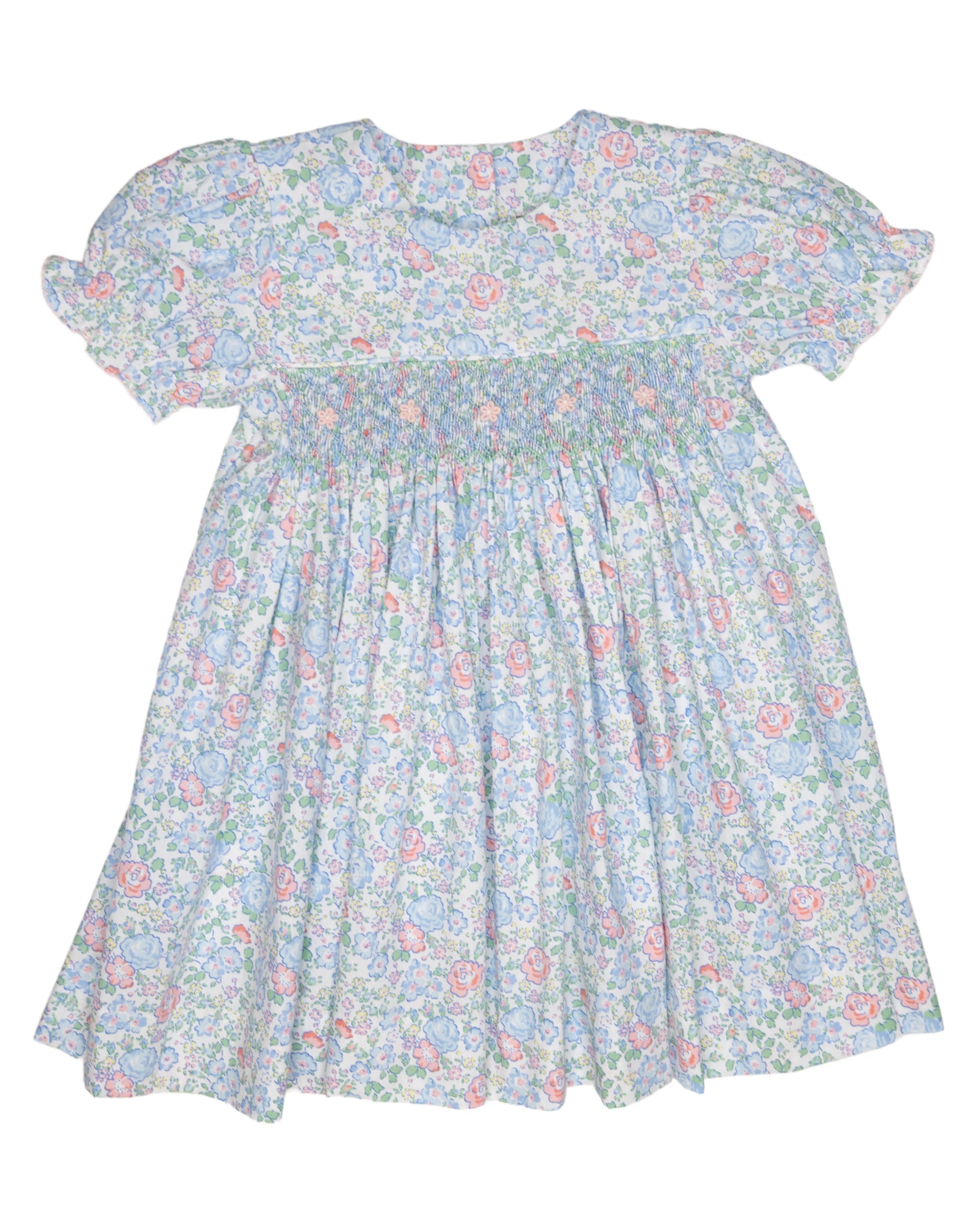 Floral dress on a white background