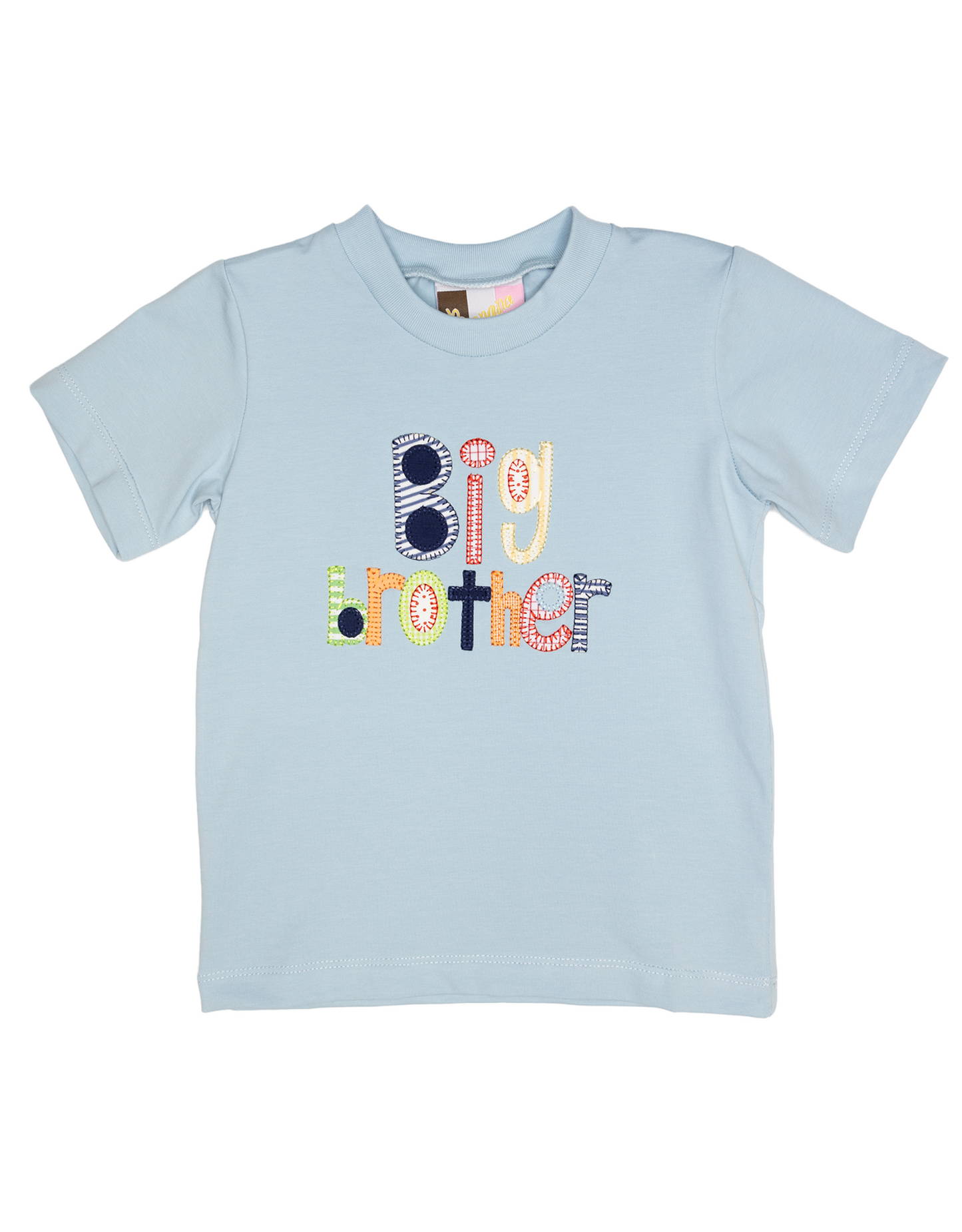 Blue Big Brother Applique Shirt