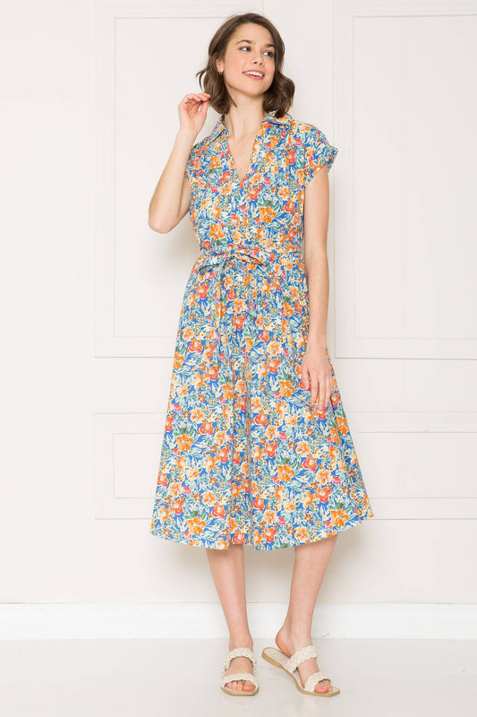 Women's Floral Tie Dress