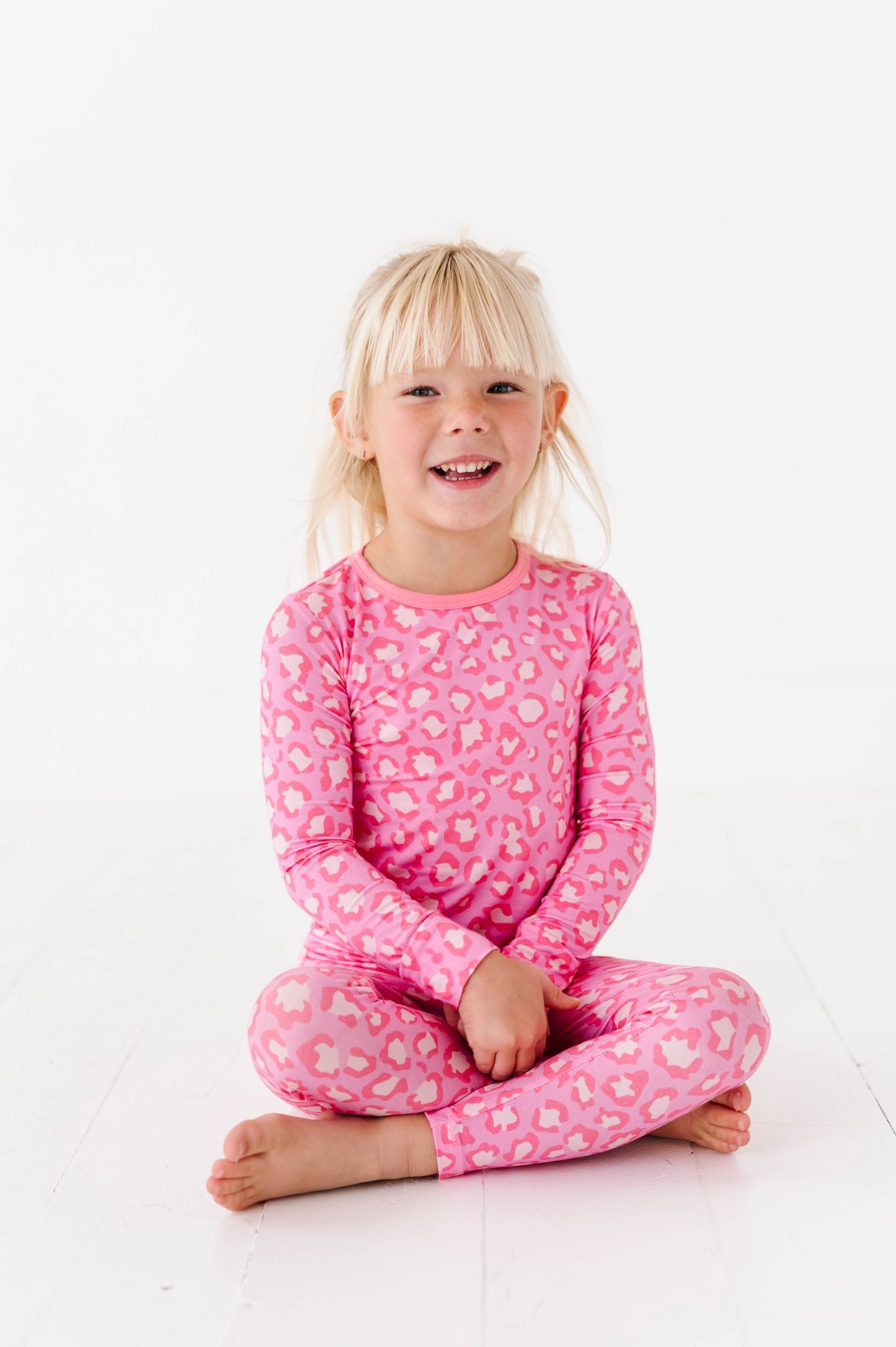 Pink Leopard Long Sleeve Jammies Set