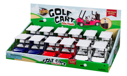 Toysmith Pull-Back Golf Cart-Toy Car, Die Cast