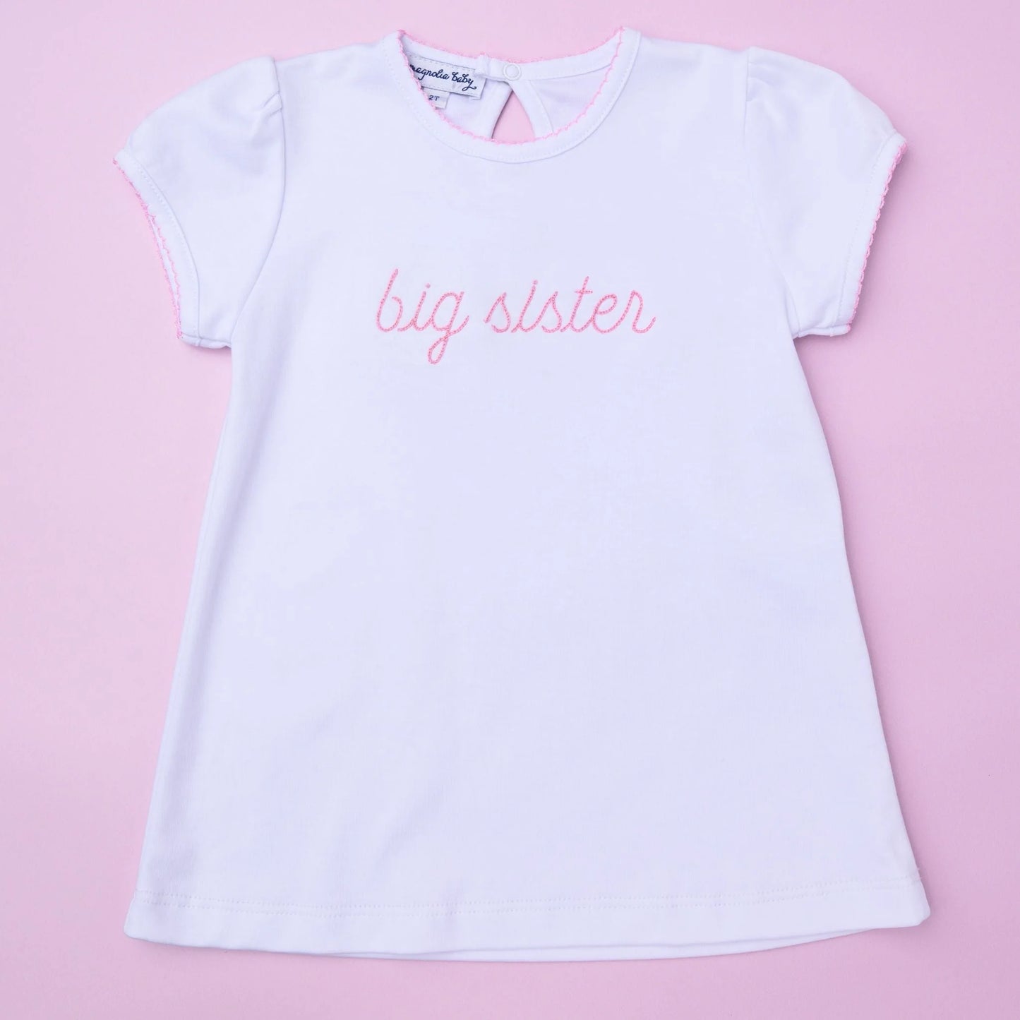 Big Sister Embroidered T-shirt