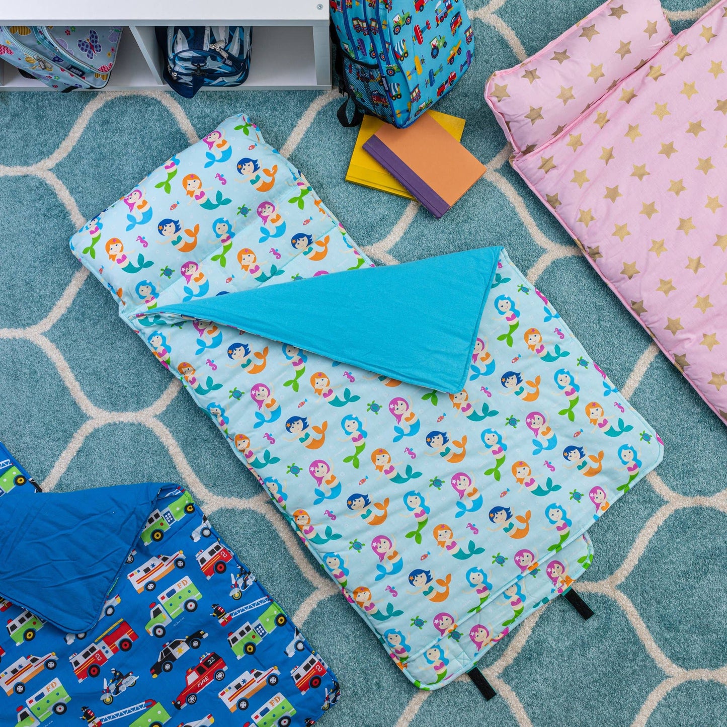 Mermaids Original Nap Mat - Blue