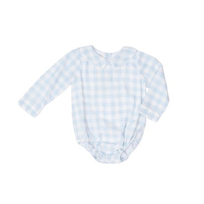 Philip Soft Blue Check Kid's Bubble