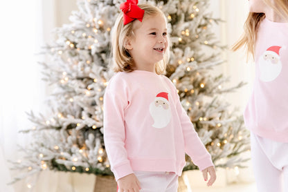 Pink Santa Sweatshirt