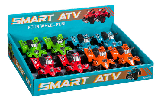 Smart Atv, Pull Back Toy, Assorted