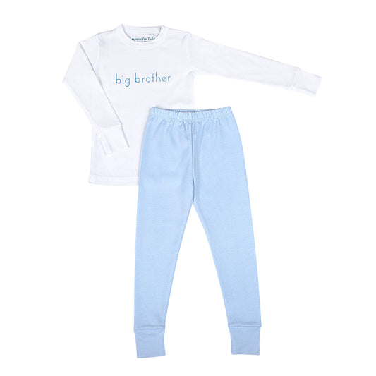 Big Brother Embroidered Big Kid Long Pajamas