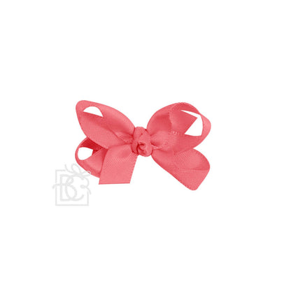 SATIN BOW ON CLIP: POWDER BLUE / 5.5" Huge - 2.25" Ribbon on Alligator Clip