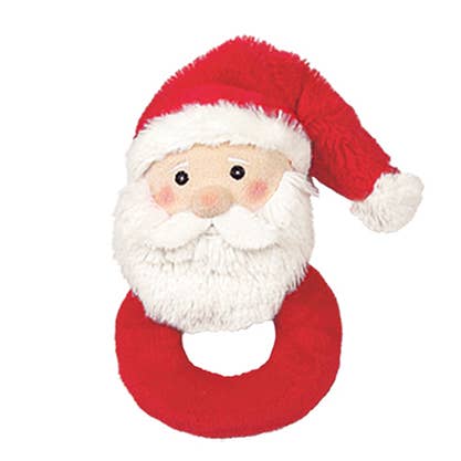 Lil' Santa Ring Rattle Christmas Baby Rattle