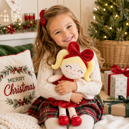 Red Shimmer Holiday Keepsake Doll