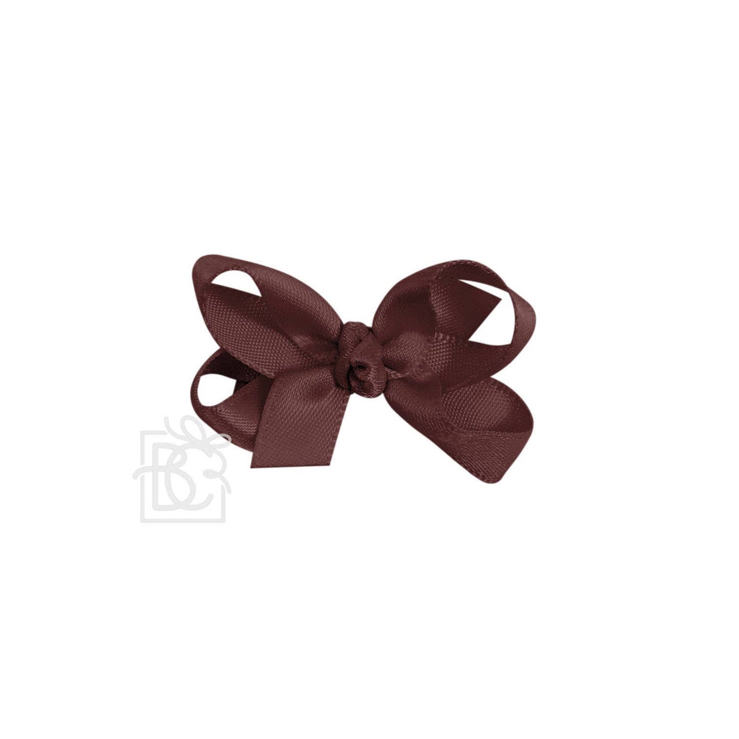 SATIN BOW ON CLIP: POWDER PINK / 5.5" Huge - 2.25" Ribbon on Alligator Clip