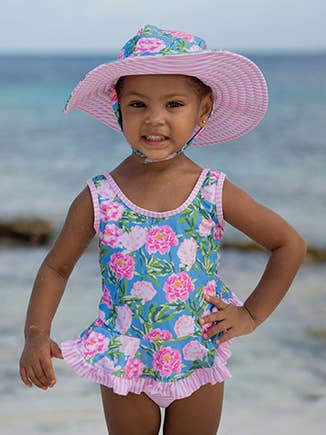Peony Patch Ruffle Swimsuit