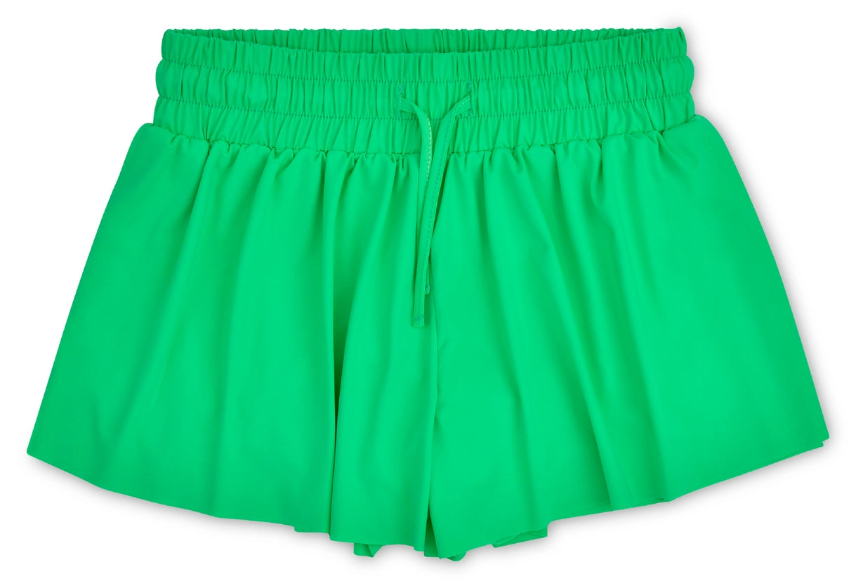 Glam Green Butterfly Shorts