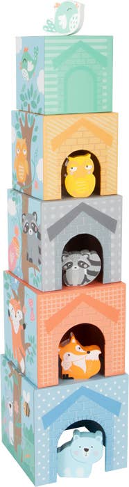 Pastel Animals Stacking Tower