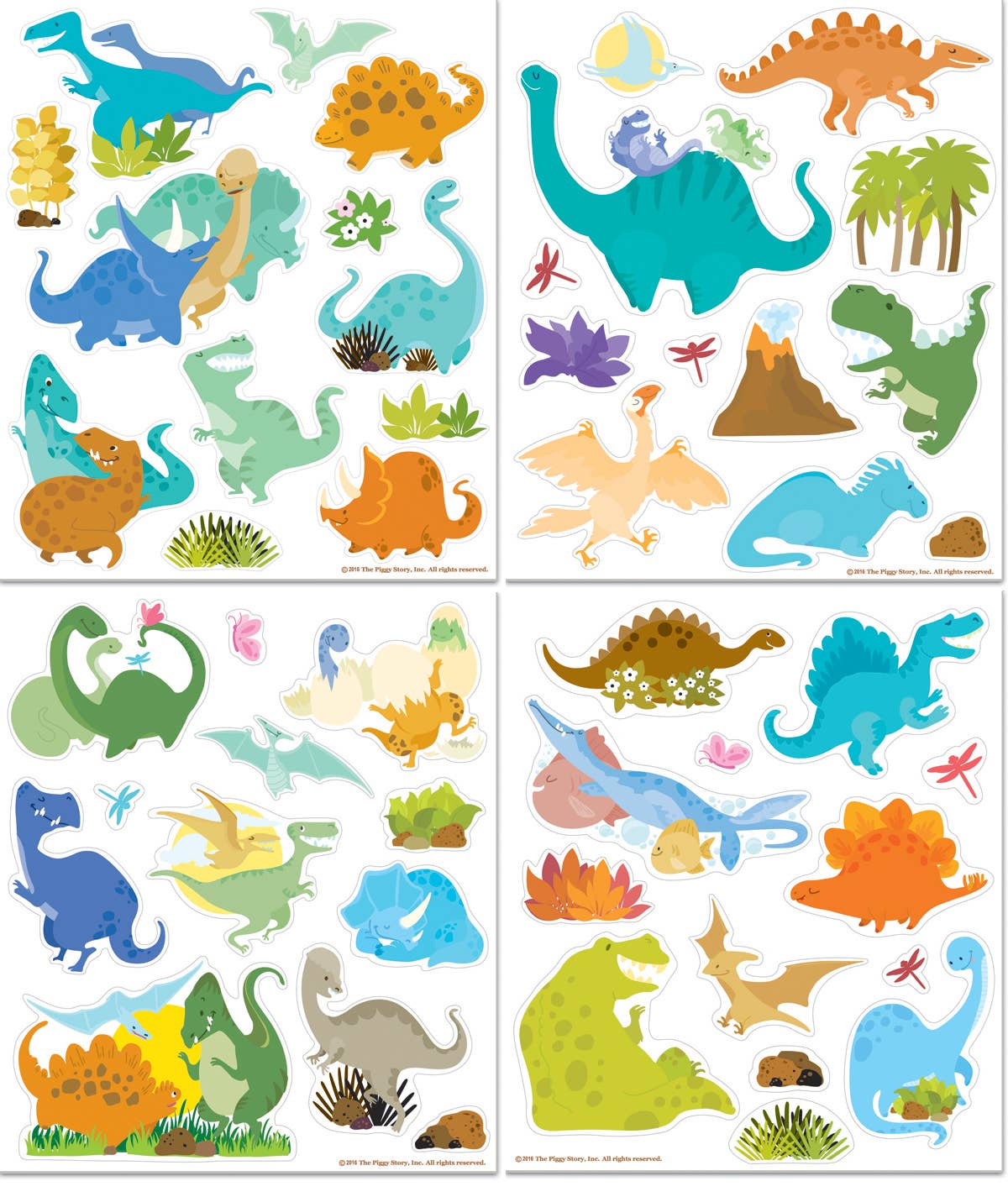 Dinosaur World Reusable Sticker Activity Tote