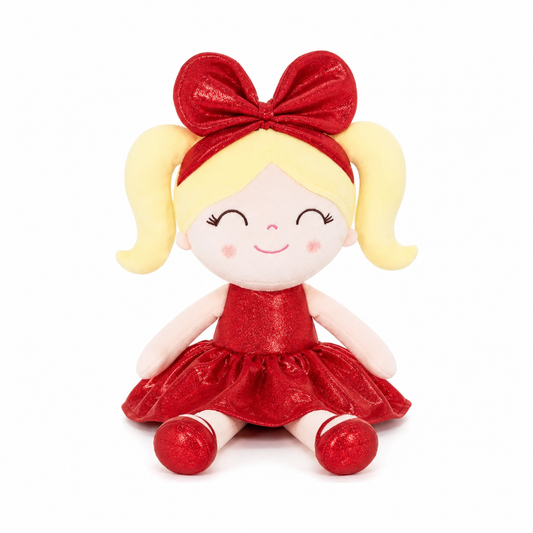 Red Shimmer Holiday Keepsake Doll