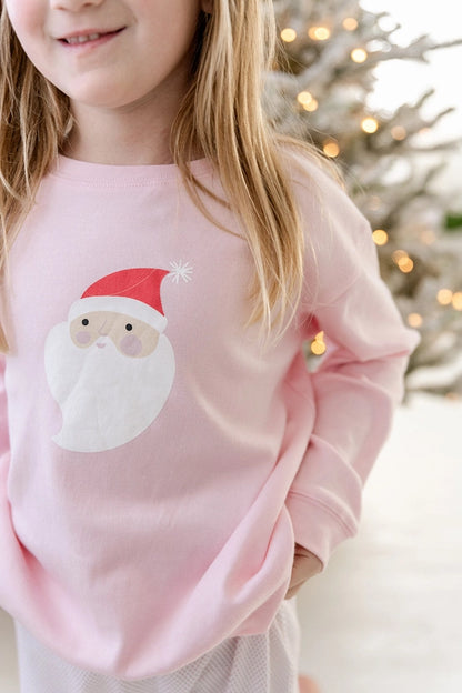 Pink Santa Sweatshirt