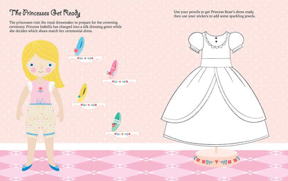 Princesses: Dress-Up Sticker Book
