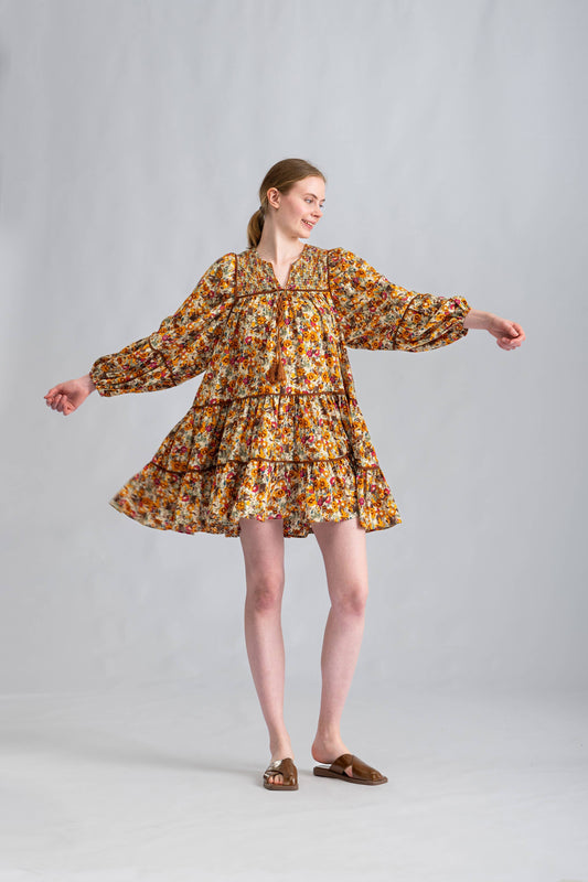 Callie Floral Sleeve Dress