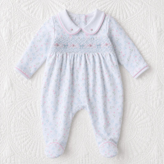 Evelyn's Classics Smocked Footie