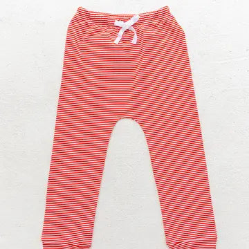 Red & White Stripe Knit Pant