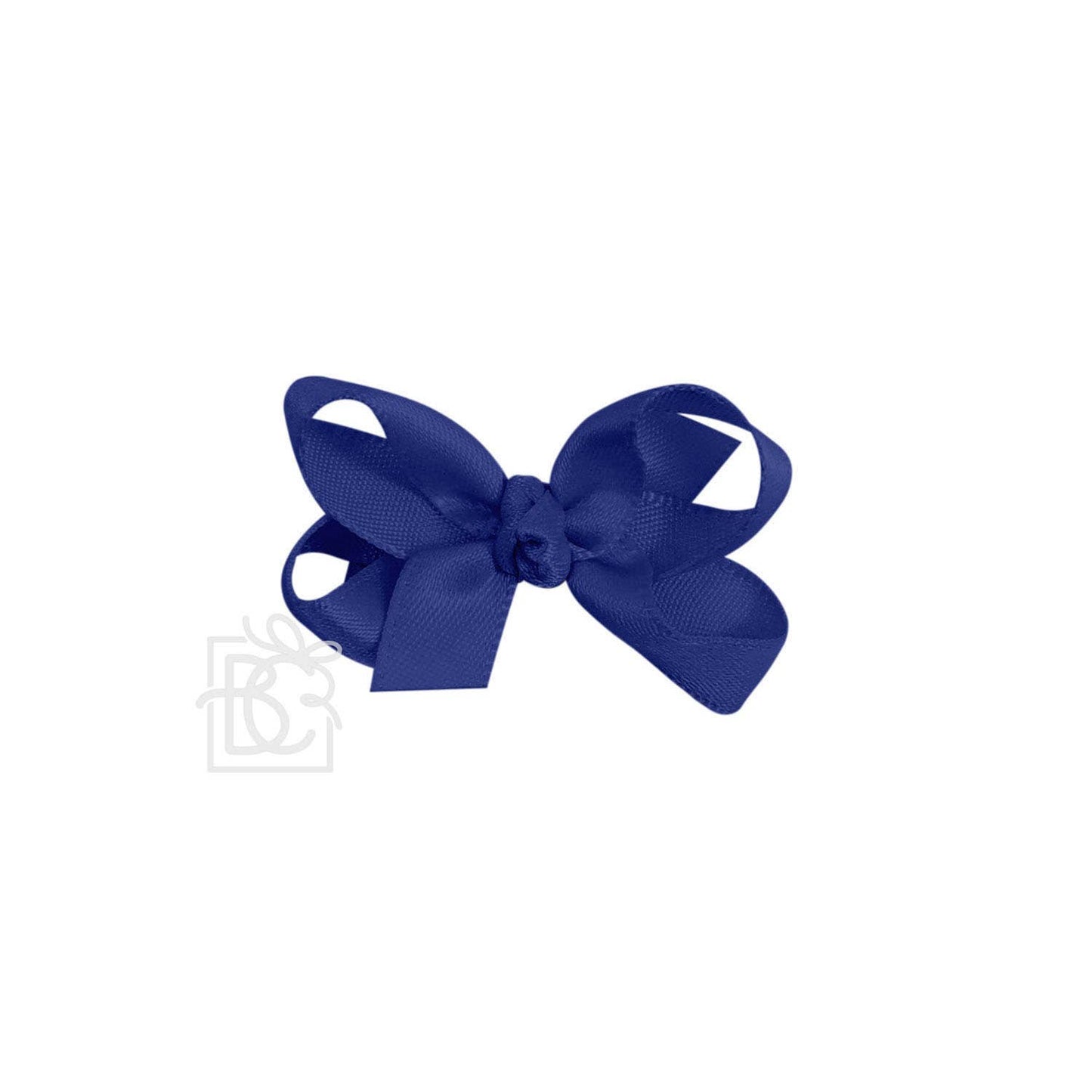 SATIN BOW ON CLIP: POWDER BLUE / 5.5" Huge - 2.25" Ribbon on Alligator Clip