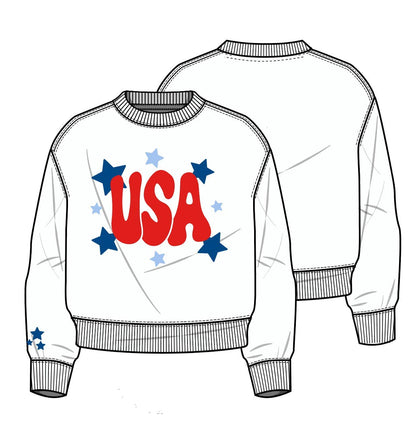 USA Crewneck, Womens