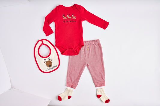 My first Christmas 4-pc Outfit