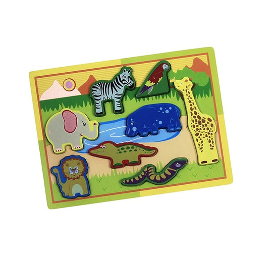 Safari Animals Wooden Puzzle