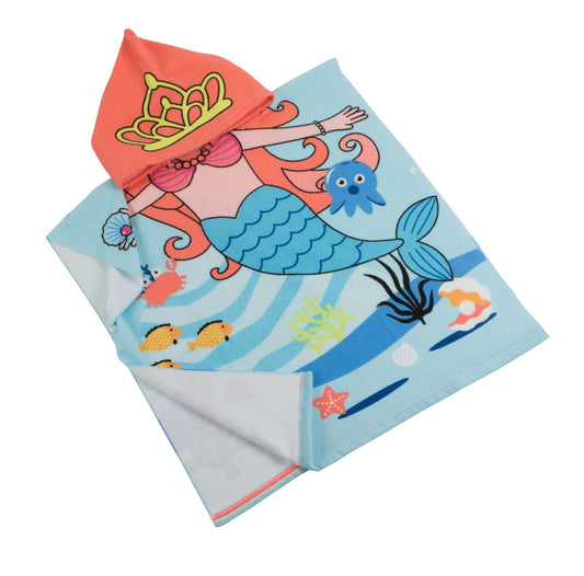 Mermaid Hooded Poncho Towel