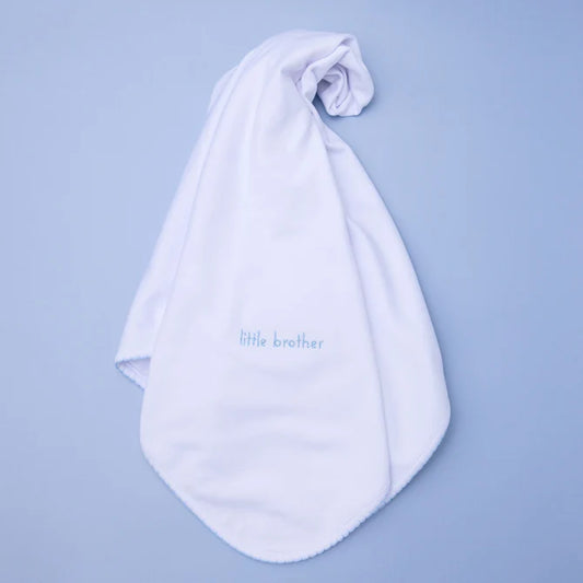 Little Brother Embroidered Blanket
