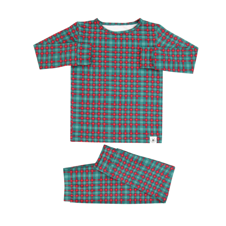 Green Tartan Holiday Pajamas